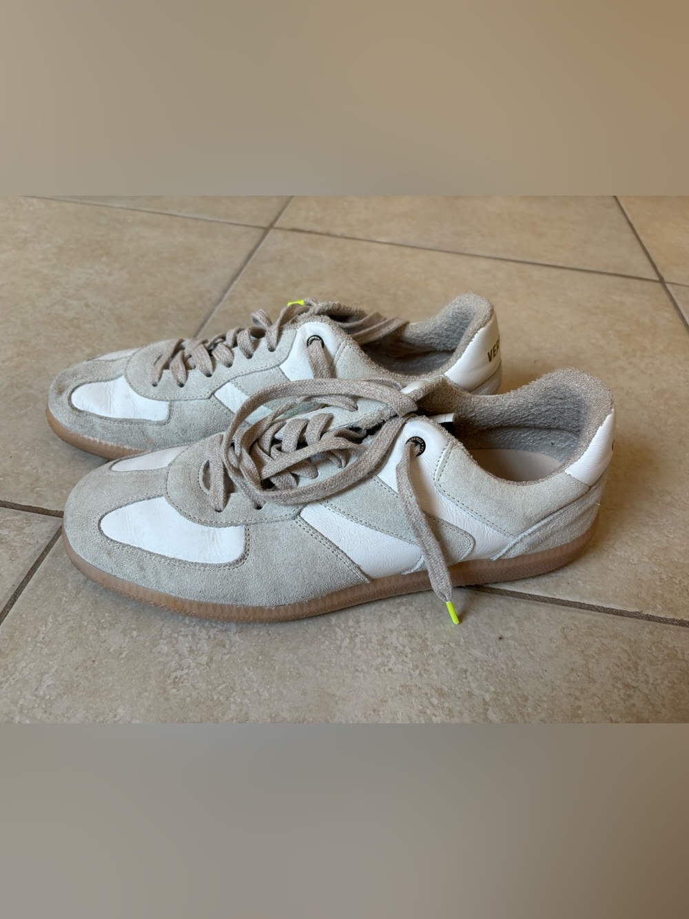 Verbenas Sora Sneakers mens EU 44/US 10 White/Gray Suede Leather Casual Shoes